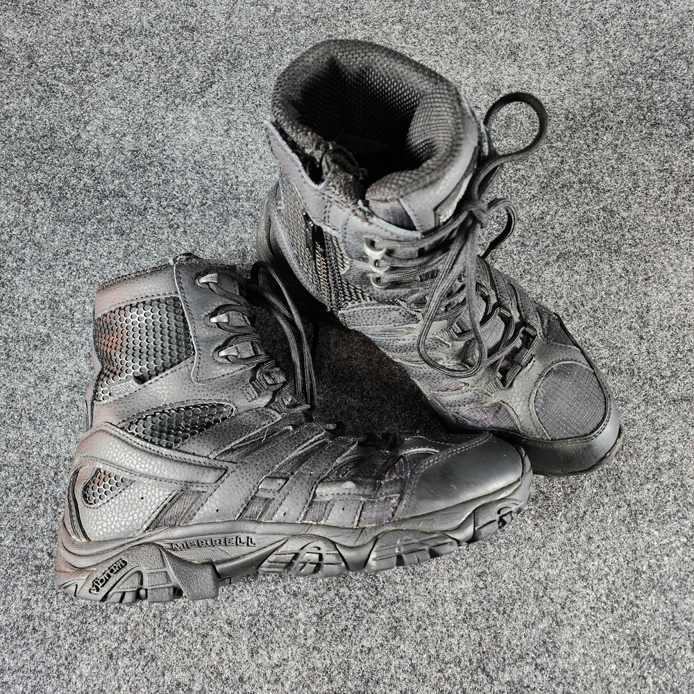 Merrell Men's‎ Moab 2 6" Black Waterproof Tactical Boots Size 8 Style J15845